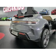 Mae Ina Electrica Porsche Taycan Turbo S 24v Gri, 2 Locuri, Licenta Oficiala ,   Telecomanda 2.4g, Scaun Piele Pjbc4k0988 Grijs