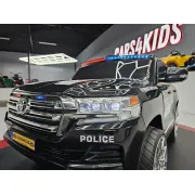 Mae Inuta Electrica Toyota Land Cruiser Police 24v Negru ,   Licenta Oficiala Toyota, Girofar Led, Telecomanda 2.4g   3-5 Ani Pjbc4k2022