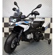 Motocicleta Electrica Politie Bmw F850 12v ,   Roata Ajutatoare, Girofar Led   3-5 Ani Pjbc4k5002