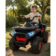 Quad Electric Copii Spider Desert 12v Roe U ,   Control Independent, Design Panza De Paianjen, Suspensii, Bluetooth   3 Ani+ Pjbc4k607rood