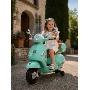 Scuter Electric Pentru Copii Vespa Gts 12v Verde Mint ,   Licenta Oficiala Piaggio, Cu Parbriz E I Portbagaj Incluse   3 Ani+, Max. 30 Kg Pjbc4k801groen