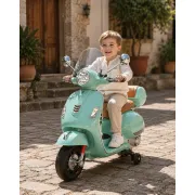 Scuter Electric Pentru Copii Vespa Gts 12v Verde Mint ,   Licenta Oficiala Piaggio, Cu Parbriz E I Portbagaj Incluse   3 Ani+, Max. 30 Kg Pjbc4k801groen