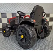 Tractor Electric Pentru Copii Farmer 12v Roe U, Cu Remorca Detae Abila E I Telecomanda 2.4g ,   Roti Eva, Scaun Piele   3-6 Ani Pjbc4k0925rood