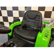 Tractor Electric Pentru Copii Mx-611 12v Verde, Cu Remorca Detae Abila, Bluetooth E I Telecomanda 2.4g ,   Roti Cauciuc, Scaun Piele   2,5-5 Ani Pjbc4k611groen