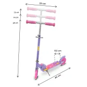Trotineta Copii 2 Roti Kidwell Skipo Butterfly, Pliabila, Roti Led, Usoara 2 Kg, 3+ Ani, Pana La 50 Kg Pjbhsskig01