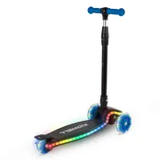 Trotineta Copii 3 Roti Kidwell Lumo Blue, Platforma Led + Roti Led, Pliabila, Reglabila, 3+ Ani Pjbhubalum01a2
