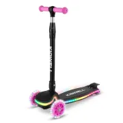 Trotineta Copii 3 Roti Kidwell Lumo Pink, Platforma Led + Roti Led, Pliabila, Reglabila, 3+ Ani Pjbhubalum01a1