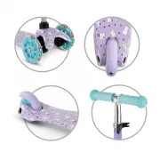 Trotineta Copii 3 Roti Kidwell Uno Kitty, Ultra Usoara 1.8 Kg, Roti Led, Reglabila, 3+ Ani Pjbhubauno02a2