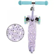 Trotineta Copii 3 Roti Kidwell Uno Kitty, Ultra Usoara 1.8 Kg, Roti Led, Reglabila, 3+ Ani Pjbhubauno02a2