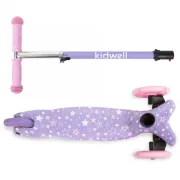 Trotineta Copii 3 Roti Kidwell Uno Stars, Ultra Usoara 1.8 Kg, Roti Led, Reglabila, 3+ Ani Pjbhubauno02a1