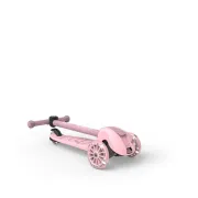 Trotineta Copii Pliabila, Reglabila, Roti Luminoase, Highwaykick 3s Led Rose, 3+ Ani, Pana La 50 Kg, Scoot  Ride Pjb00935