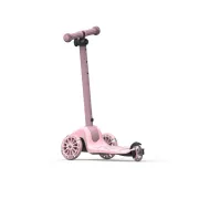 Trotineta Copii Pliabila, Reglabila, Roti Luminoase, Highwaykick 3s Led Rose, 3+ Ani, Pana La 50 Kg, Scoot  Ride Pjb00935