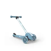Trotineta Copii Pliabila, Reglabila, Roti Luminoase, Highwaykick 3s Led Steel, 3+ Ani, Pana La 50 Kg, Scoot  Ride Pjb00933