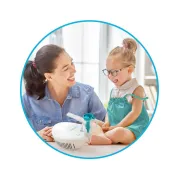 Aparat de aerosoli Vitammy eNEB, nebulizator cu compresor, 3 moduri de nebulizare, 3 masti, piesa bucala, furtun de 1.6 m, 5 filtre aer, oprire automata BITVitammyeNEB