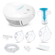 Aparat de aerosoli Vitammy eNEB, nebulizator cu compresor, 3 moduri de nebulizare, 3 masti, piesa bucala, furtun de 1.6 m, 5 filtre aer, oprire automata BITVitammyeNEB