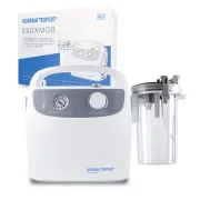 Aspirator electric portabil Novama Expert ESUXMOB, pentru indepartarea secretiilor din caile respiratorii si cavitati, cu acumulator incorporat, vacuum 85 kPa, recipient 1000 ml, pompa fara ulei BITNovamaExpertESUXMOB