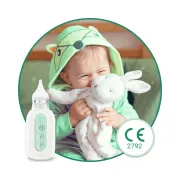Aspirator nazal electric Vitammy Picolino 7, pentru copii din prima zi de viata, 2 capete de schimb, 3 niveluri de putere, 12 melodii, iluminare colorata, incarcare USB-C BITVitammyPicolino7
