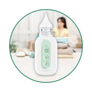 Aspirator nazal electric Vitammy Picolino 7, pentru copii din prima zi de viata, 2 capete de schimb, 3 niveluri de putere, 12 melodii, iluminare colorata, incarcare USB-C BITVitammyPicolino7