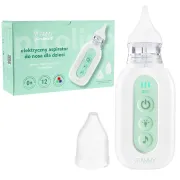 Aspirator nazal electric Vitammy Picolino 7, pentru copii din prima zi de viata, 2 capete de schimb, 3 niveluri de putere, 12 melodii, iluminare colorata, incarcare USB-C BITVitammyPicolino7