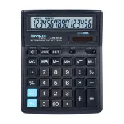 Calculator de birou Donau Tech, 190 x 143 x 40 mm, 16 digiti, negru BPTCDN416101