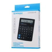 Calculator de birou Donau Tech, 190 x 143 x 40 mm, 16 digiti, negru BPTCDN416101