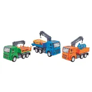 Camion de remorcare cu macara, frictiune, multicolor, 3 ani+