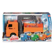 Camion de remorcare cu macara, frictiune, multicolor, 3 ani+
