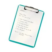 Clipboard Leitz WOW, simplu, PS, A4, 100 coli, turcoaz BPTCSL980047