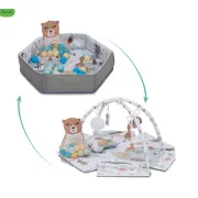 Covoras de joaca cu activitati, Wild life, 120 cm Fillikid