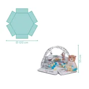 Covoras de joaca cu activitati, Wild life, 120 cm Fillikid