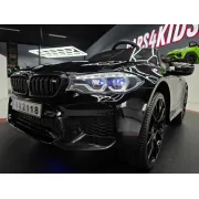 Mae Ina Electrica Bmw M5 24v Negru Metalic, Licenta Oficiala ,   Telecomanda 2.4g, Scaun Piele Pjbc4k118zwart-3519