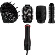 Perie electrica fixa multifunctionala Revlon One-Step Blow-Dry Multi Air Styler 4 in 1 RVDR5373E, 4 capete detasabile, 4 setari de temperatura, pentru toate tipurile si lungimile de par BITRVDR5373E