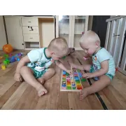 Puzzle lemn cu cifre si litere, Iso Trade