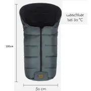 Sac iarna pentru carucior EcoBig dark grey Fillikid