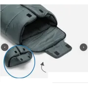 Sac iarna pentru carucior EcoBig dark grey Fillikid