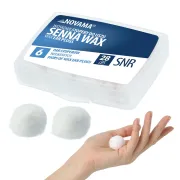 Set 6 perechi dopuri de urechi Novama Senna Wax, din ceara modelabila, reducere zgomot pana la 28 dB, confort ridicat, cu etui practic BITNovamaSennaWax