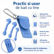Set Novama Ticker pentru indepartarea capuselor de marimi diferite, 3 dispozitive cu forma de carlig, etui BITNovamaTicker