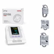 Tensiometru veterinar pentru animale Contec 08A-VET, 100 de seturi de masuratori, functie de alerta pentru valori anormale, ecran LCD color, oprire automata, 3 mansete BITContec08AVET
