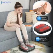 Aparat Masaj Picioare si Talpi SUPORTO Reflexo One, Reflexoterapie si Shiatsu, 3 Moduri de masat si Incalzire Terapeutica, Husa detasabila si lavabila, Negru SPTREFONE