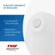 Aparat pentru tratarea intepaturilor de insecte, tratament prin caldura fara chimicale, 2 trepte de temperatura, bucla de prindere, baterii incluse, produs medical certificat, Reer ItchRelief 81140
