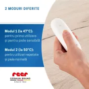 Aparat pentru tratarea intepaturilor de insecte, tratament prin caldura fara chimicale, 2 trepte de temperatura, bucla de prindere, baterii incluse, produs medical certificat, Reer ItchRelief 81140