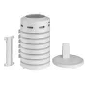 Carcasa protectie senzor meteo exterior, ventilator solar integrat, ecranare radiatii solare UV, protectie ploaie, TFA 98.1111.02