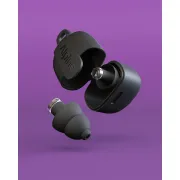 Dopuri de urechi cu filtru muzical profesional pentru festivaluri si concerte, 3 dimensiuni incluse (S/M/L), protectie zgomote SNR 21dB, reutilizabile, negre, ALPINE PartyPlug PRO 2025 ALP20060