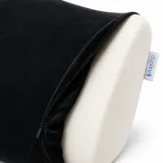 HUSĂ Perna ortopedica lombara Suporto Classic pentru scaun din spuma cu memorie - Neagra SPTHPL1N