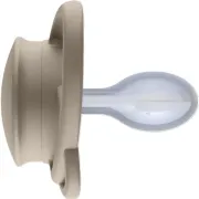 Set 2 suzete nip My Butterfly cu tetina ortodontica din silicon, forma simetrica, din materiale naturale regenerabile, fara BPA, cutie de transport si sterilizare, 16-32 luni, maro, nip My Butterfly Green 38865