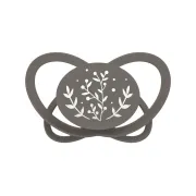 Set 2 suzete nip My Butterfly cu tetina ortodontica din silicon, forma simetrica, din materiale naturale regenerabile, fara BPA, cutie de transport si sterilizare, 16-32 luni, maro, nip My Butterfly Green 38865