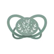Set 2 suzete nip My Butterfly cu tetina ortodontica din silicon, forma simetrica, din materiale naturale regenerabile, fara BPA, cutie de transport si sterilizare, 5-18 luni, verde, nip My Butterfly Green 38861