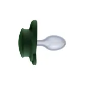 Set 2 suzete nip My Butterfly cu tetina ortodontica din silicon, forma simetrica, din materiale naturale regenerabile, fara BPA, cutie de transport si sterilizare, 5-18 luni, verde, nip My Butterfly Green 38861