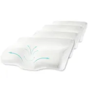 Set 4X perne cu suport cervical din spuma cu memorie pentru copii 10-16 ani Suporto&reg;️ 50x30, cu perforatii SPTSET4PDCAC0