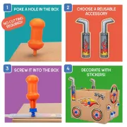 Set de creatie boxineers&trade; - vehicule din carton